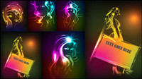 Light beauty vector drawing material