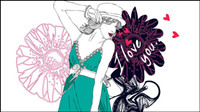 Fashion beauty - vector