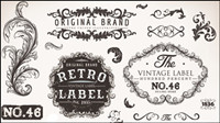 European lace pattern 02 - vector