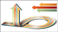 Page indicate the direction of the arrow vector material