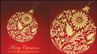 Festive gift material 01 - vector material