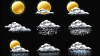 Fine weather icon 05 - vector
