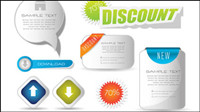 Exquisite label card 03 - vector material