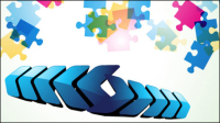 Fashion puzzle 05 - vector material
