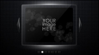 Glass texture border 04 - vector material
