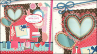 Valentine labels - Vector