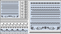 Beautiful lace pattern 04 - vector