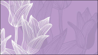 Tulip background - vector