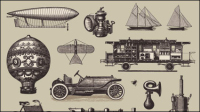 European and American vintage transport-01