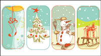 Christmas cartoon illustrator 01 - vector material