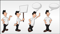 Cartoon characters 02 - Vector