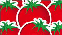 Cartoon vegetables background 02 - vector material