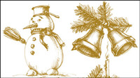 The exquisite Christmas bells Vector - 05