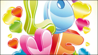 Cute Valentine Design 03 - vector material