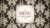 Prime pattern menu cover 02 - vector material