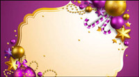 Beautiful Christmas background 03 - vector material