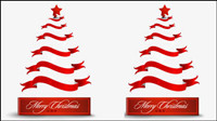 Creative Christmas tree 08 - vector material