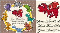 Cartoon animals illustrator 02 - vector material
