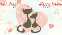 Cartoon animal background 02 - vector material