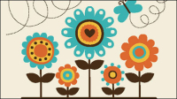 Children draw 03 - vector material