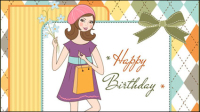 Cute cartoon illustration 02 - vector material