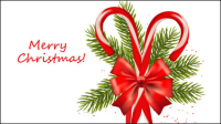 Christmas beautifully elements 01 - vector material