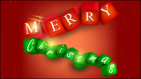 A gorgeous Christmas elements background 02 - vector material