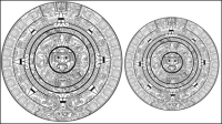 Mayan patterns 03 - vector material