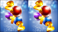 Beautiful Christmas decoration background 03 - vector material