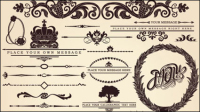 European lace pattern 01 - vector material