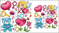 Cartoon illustration - vector material