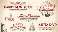 Creative Font - vector material
