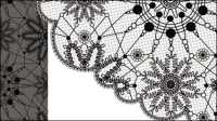 Black and white patterns 03 - vector material