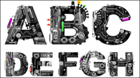 Font Design Series 37 - vector material