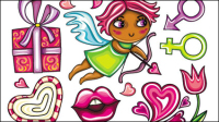 Cartoon illustration - vector material