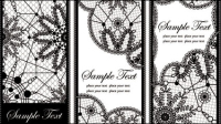 Black and white patterns 04 - vector material