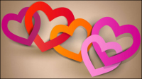Valentine tag elements 02 - vector material