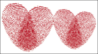 Romantic heart-shaped pattern 01 - vector material