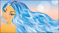 Line Beauty 04 - vector material