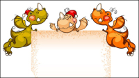 Cartoon image 02 - vector material