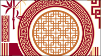 Classical grilles pattern 01 - vector material