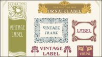 European retro border 01 - vector material