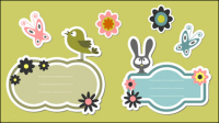 Cute cartoon 03. - Vector material