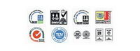 Vector logo certification material