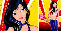 Fashion girl vector