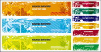 Material retro-style banner vector background