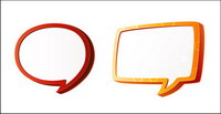 Dialog box-shaped vector