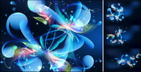 Crystal Type Colorful Vector
