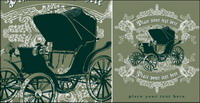 Classic cars vector pattern