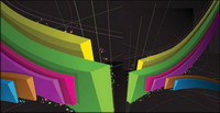 Three-dimensional vector lines